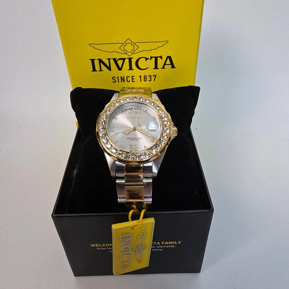 New Invicta Pro Diver Velamark Women's Watch - 38mm, Steel, Gold (20215)